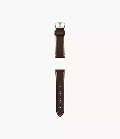 Fossil Band 24 mm LiteHide-Leder dunkelbraun