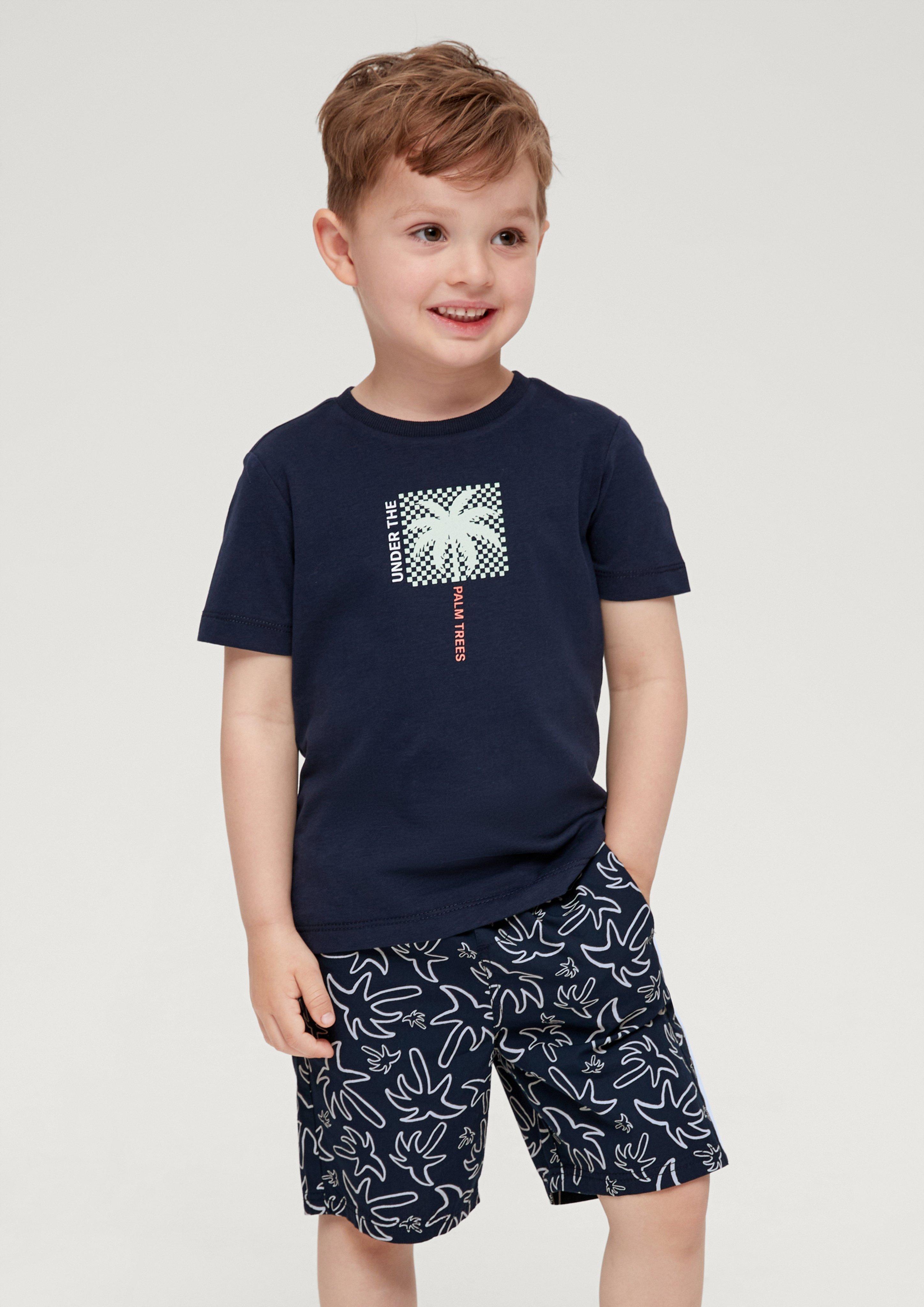 Regular: Bermudas mit Allover-Print  2130738-59A1