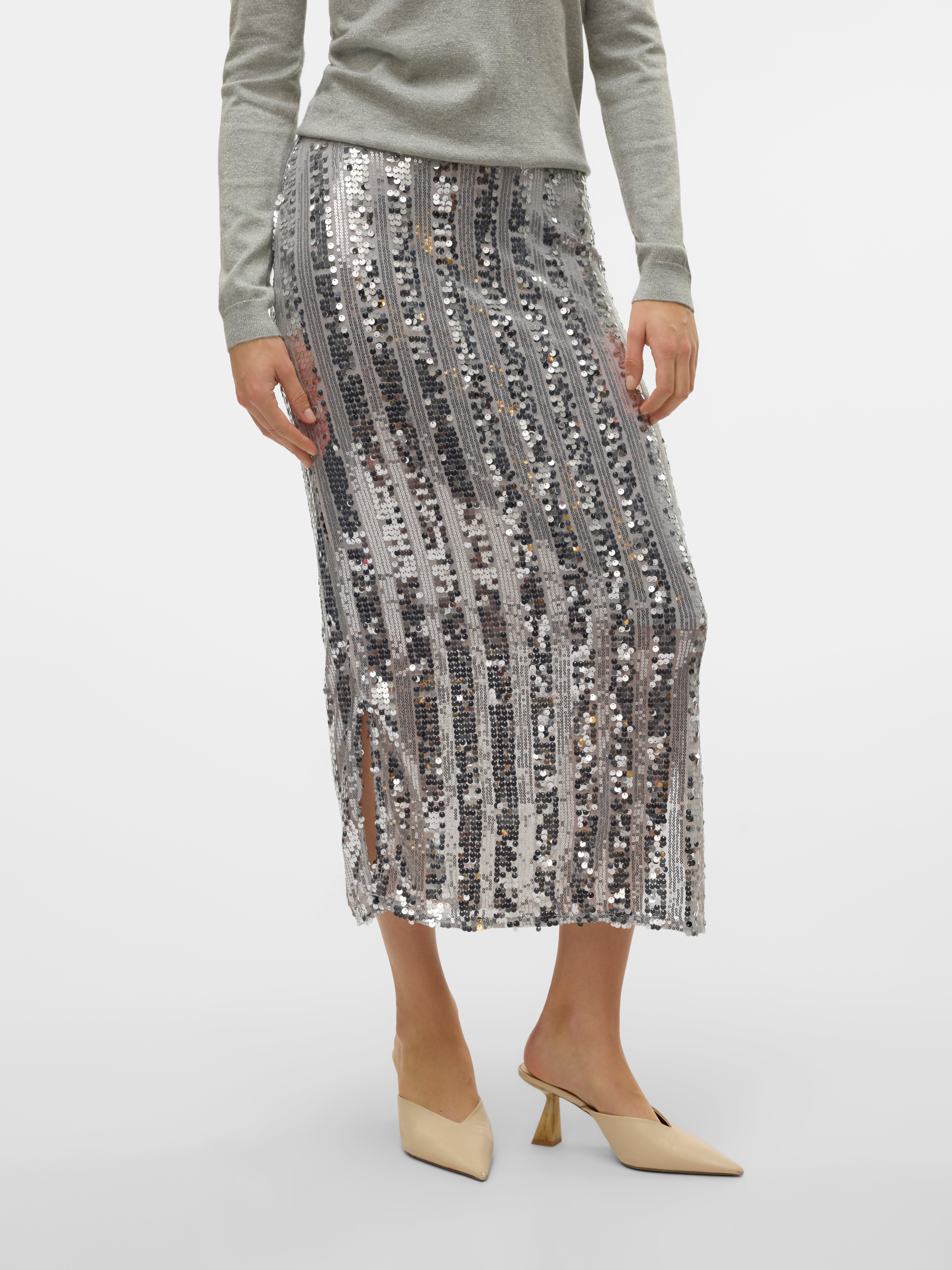 VMEFA Mittlere Taille Langer Rock