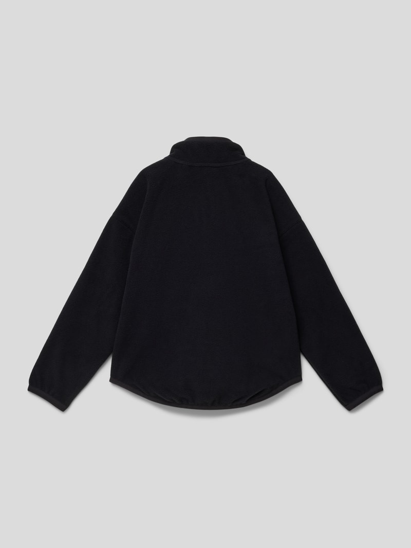 Fleecejacke mit Stehkragen Modell 'SHIELD' in schwarz