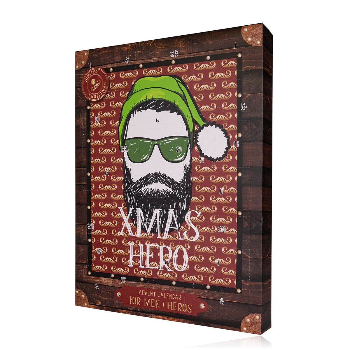accentra Adventskalender HIPSTER STYLE in rechteckiger Box