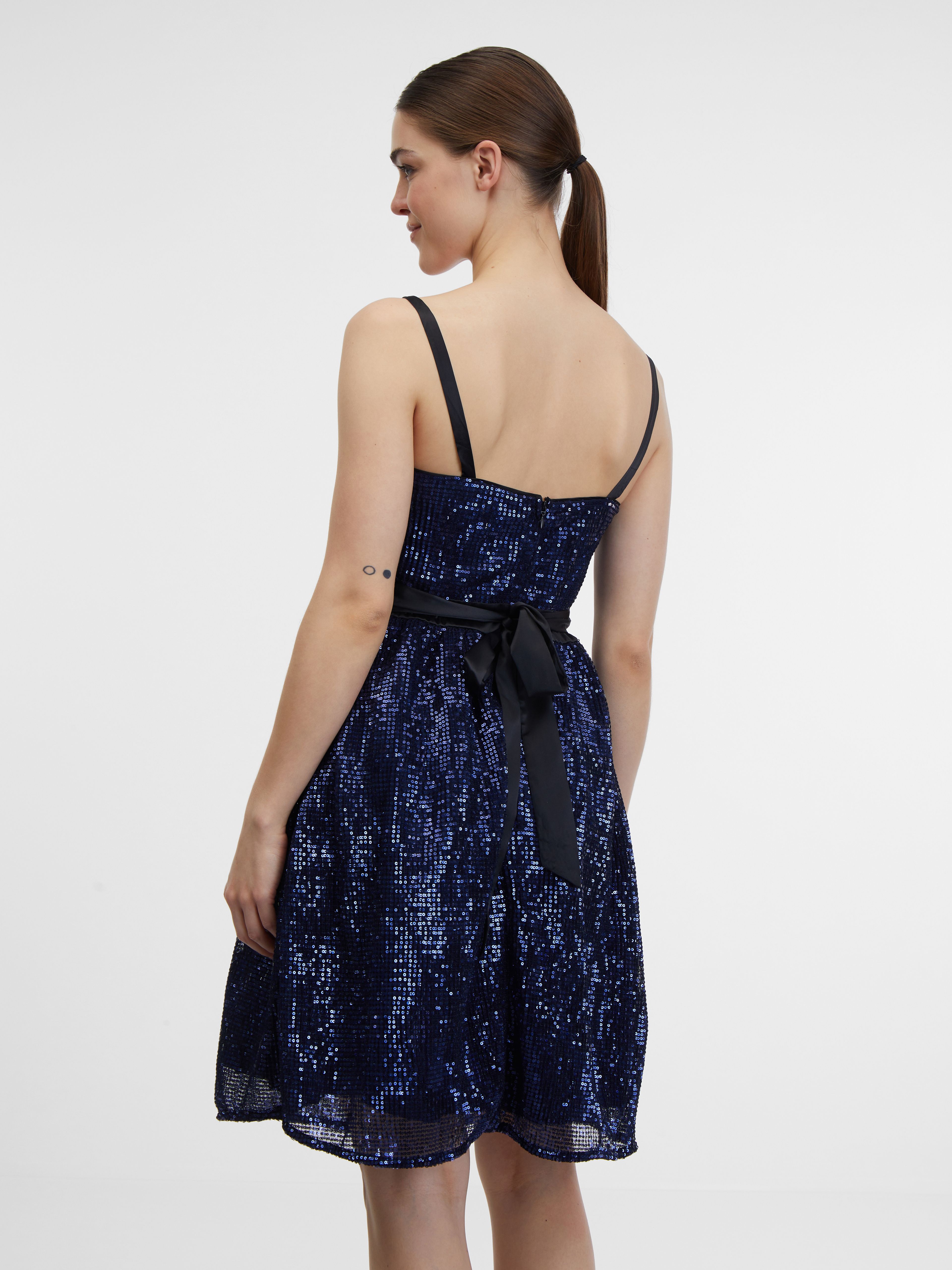Dunkelblaues Damenkleid ORSAY