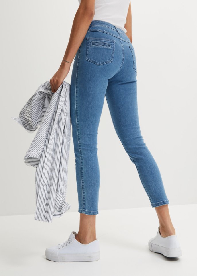 Stretch-Jeans, Skinny, knöchelfrei