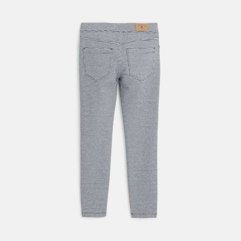 Pantalon maille jacquard bleu fille Chipie