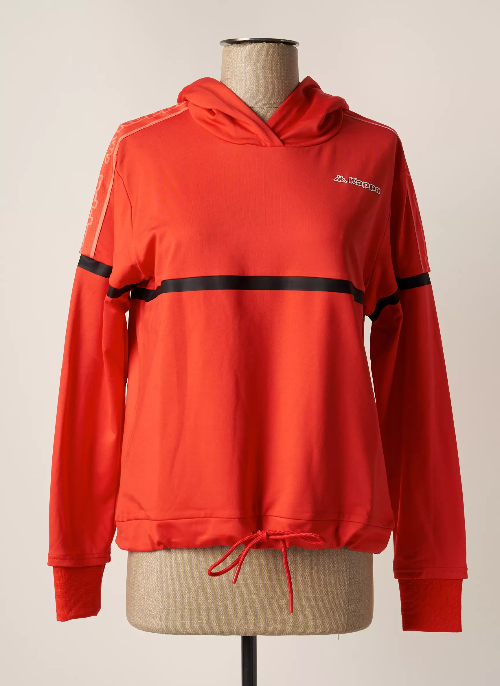 Kappa Sweat Capuche Femme couleur rouge