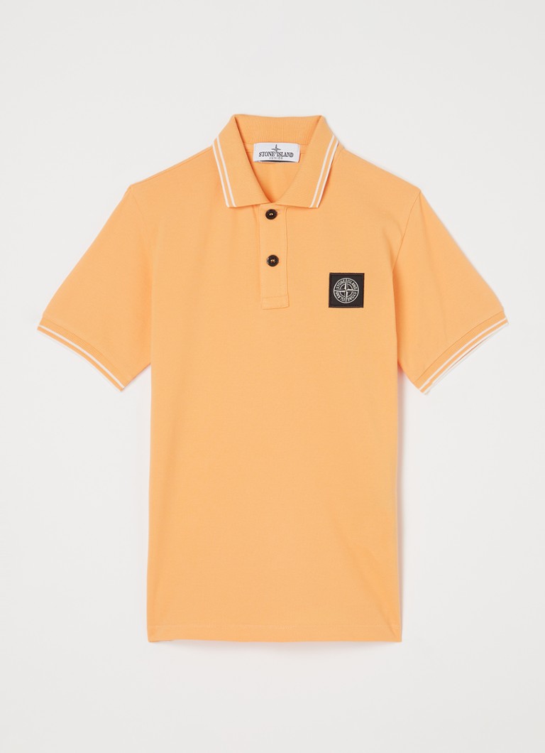 Πόλο μπλουζάκι Stone Island 21348 από βαμβακερό πικέ με κέντημα λογότυπου