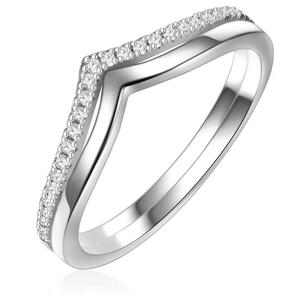Glanzstücke München Bague en argent Argent sterling Oxyde de zirconium (CZ) en Argent Bague