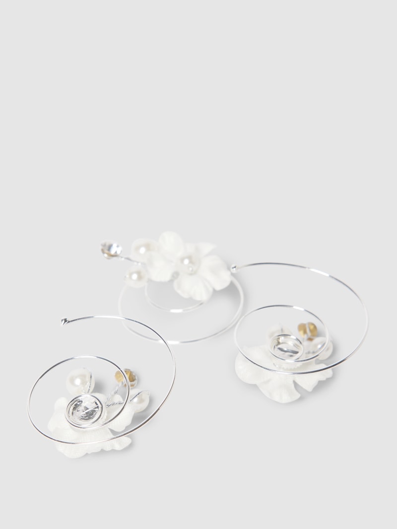 Haarschmuck mit Perlen im 6er-Pack in ecru