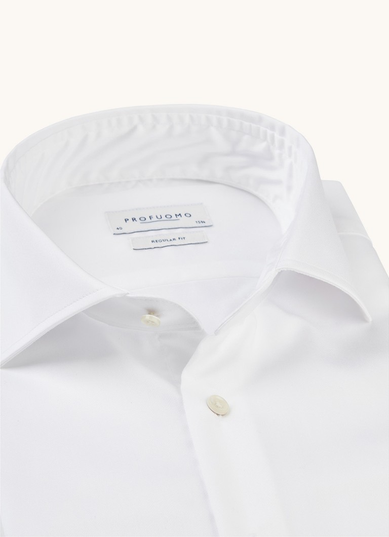 Camisa Profuomo de corte regular que não precisa ser passada a ferro
