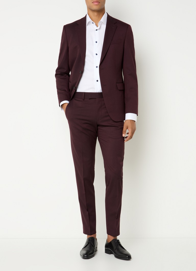 Strellson Melwin slim fit trousers in wool blend with side pockets
