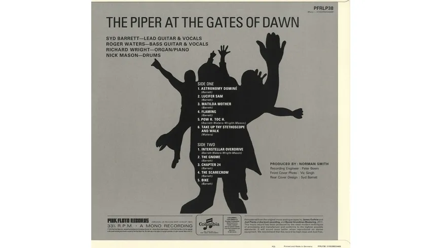 The Piper At The Gates Of Dawn (Mono) 180Gr.2018 Remastered Version