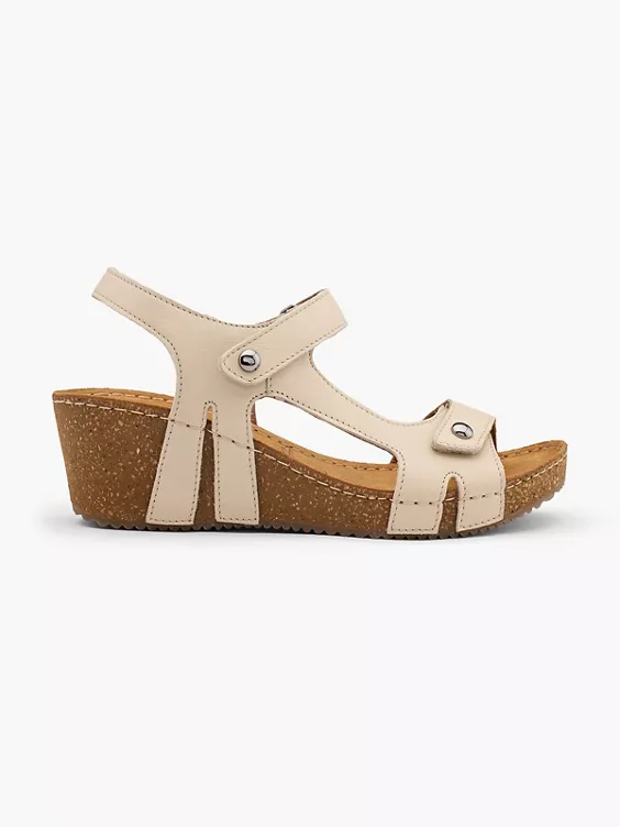 5th Avenue Leder Keilsandalette