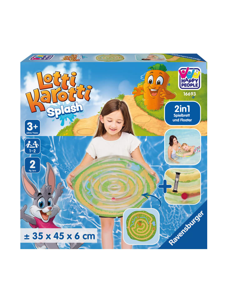Happy People Lotti Karotti Kinderluftmatratze - Das flotte Hasenlabyrinth in mehrfarbig günstig kaufen onesize