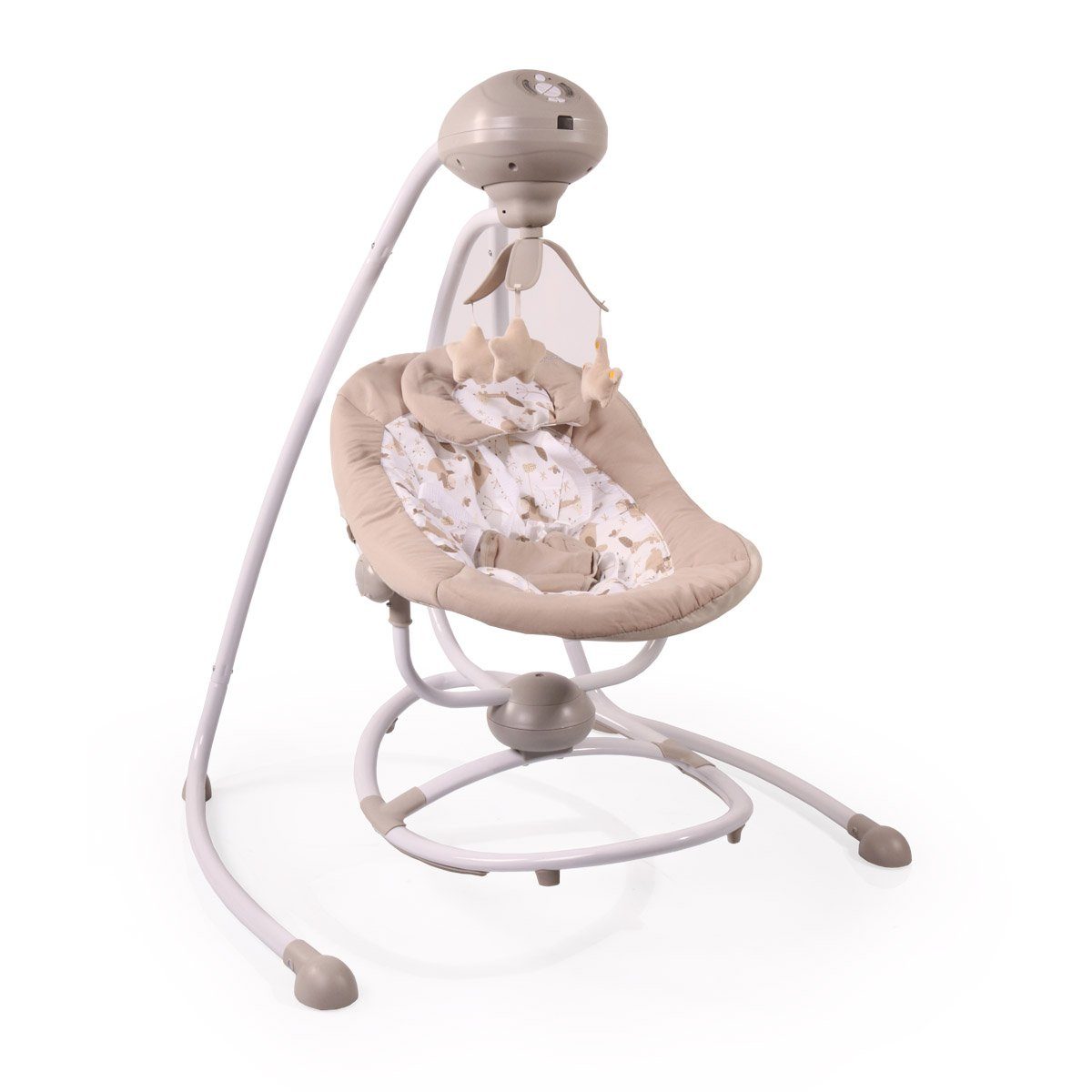 Cangaroo Babywippe Babywippe Remote Woodsy 2 in 1, Remote, 12 Melodien, Timer, 5 Stufen, Mobile