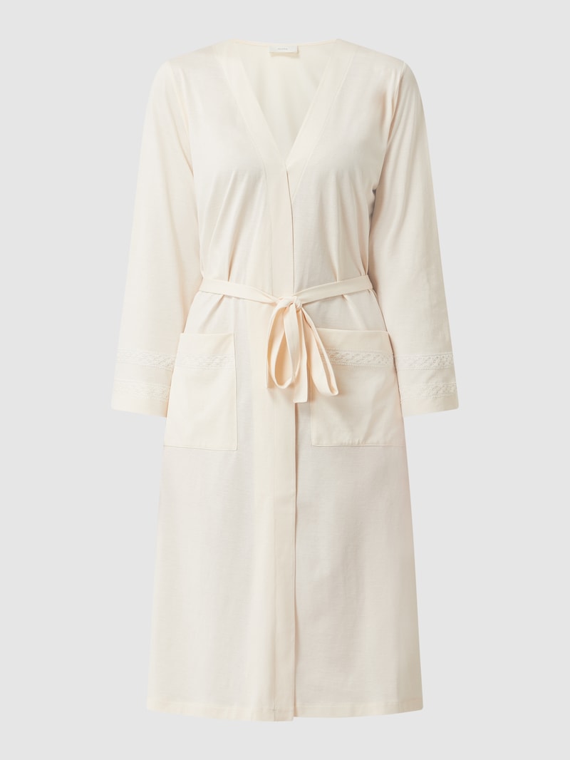 Bademantel aus Baumwolle Modell 'Felize' in offwhite