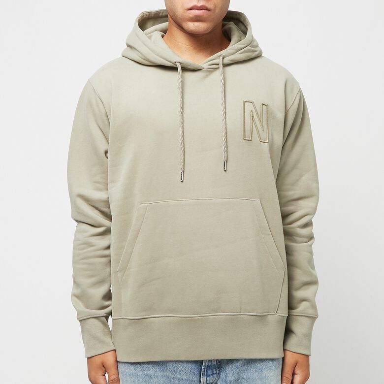 Norse Projects Arne Relaxed Organic Brushed Fleece N Logo Hoodie sand