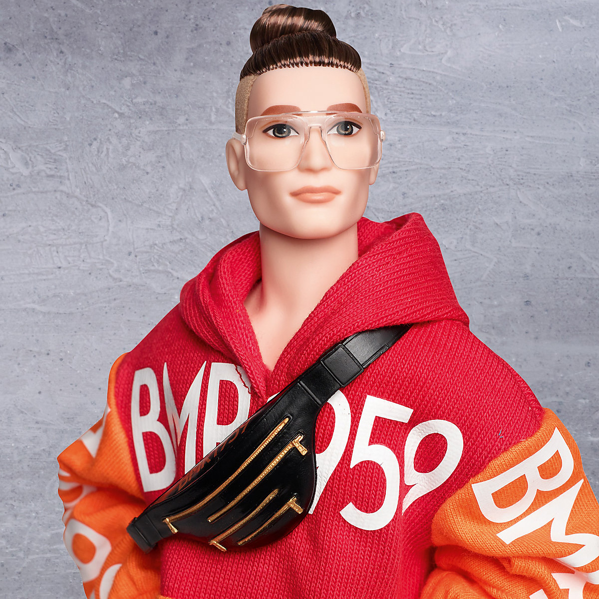 Barbie BMR1959 Puppe (brünett) Streetwear Hoodie, Anziehpuppe, Modepuppe