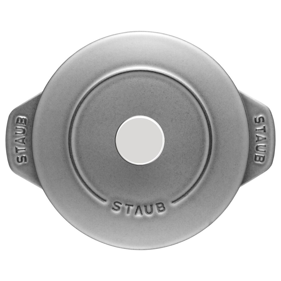 Reis-Cocotte 16 cm, rund, Graphit-Grau, Gusseisen