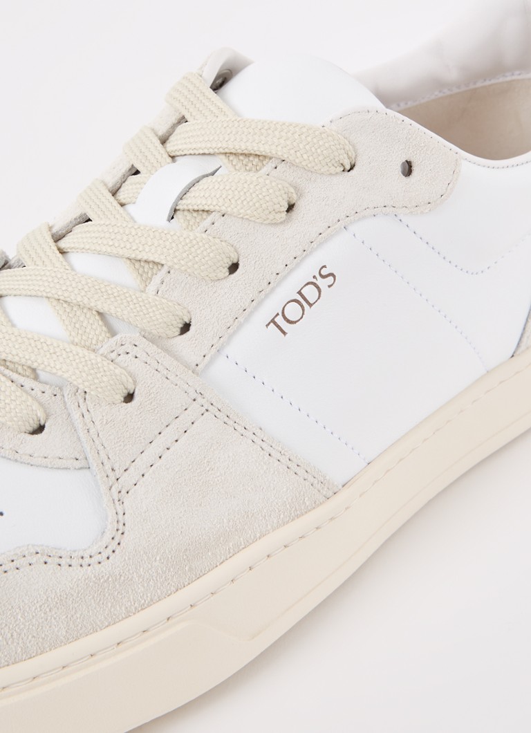 Tod's  Casetta sneaker van leer met suède details