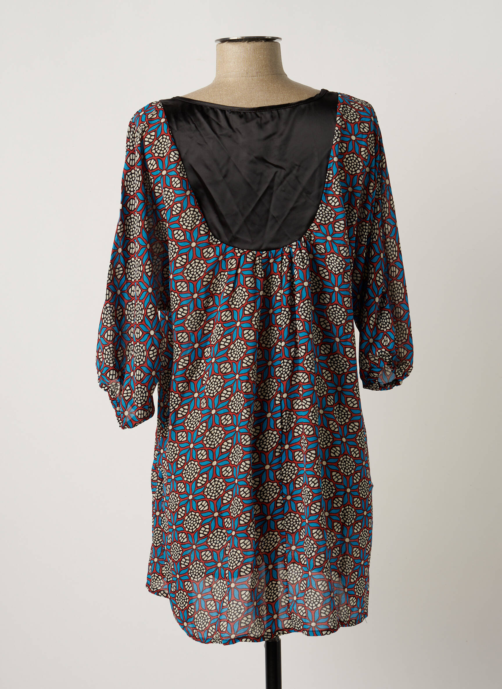 Areline Tuniquemanchecourte Femme couleur bleu