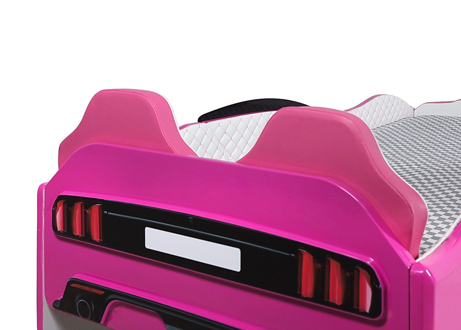 Möbel-Lux Kinderbett Must Rider, Kinderbett Must Rider in Pink mit Sitzen