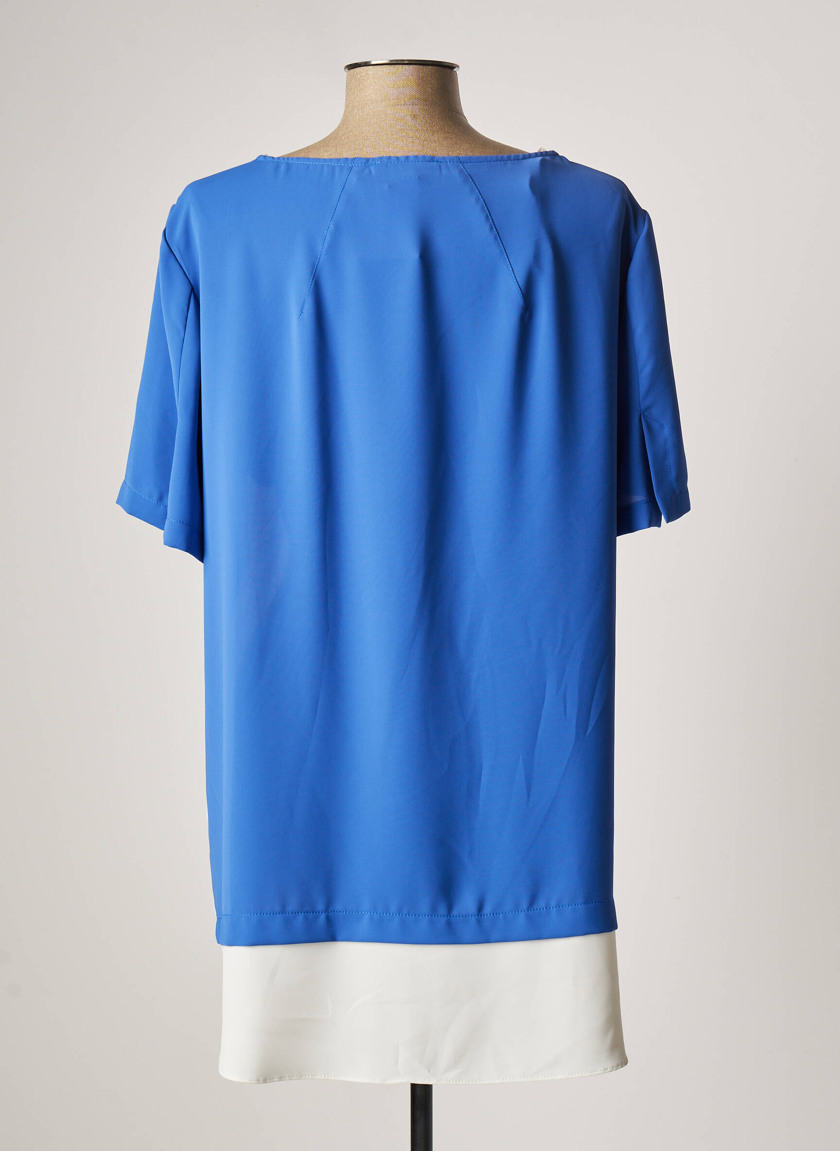 Alain Murati Tuniquemanchecourte Femme couleur bleu