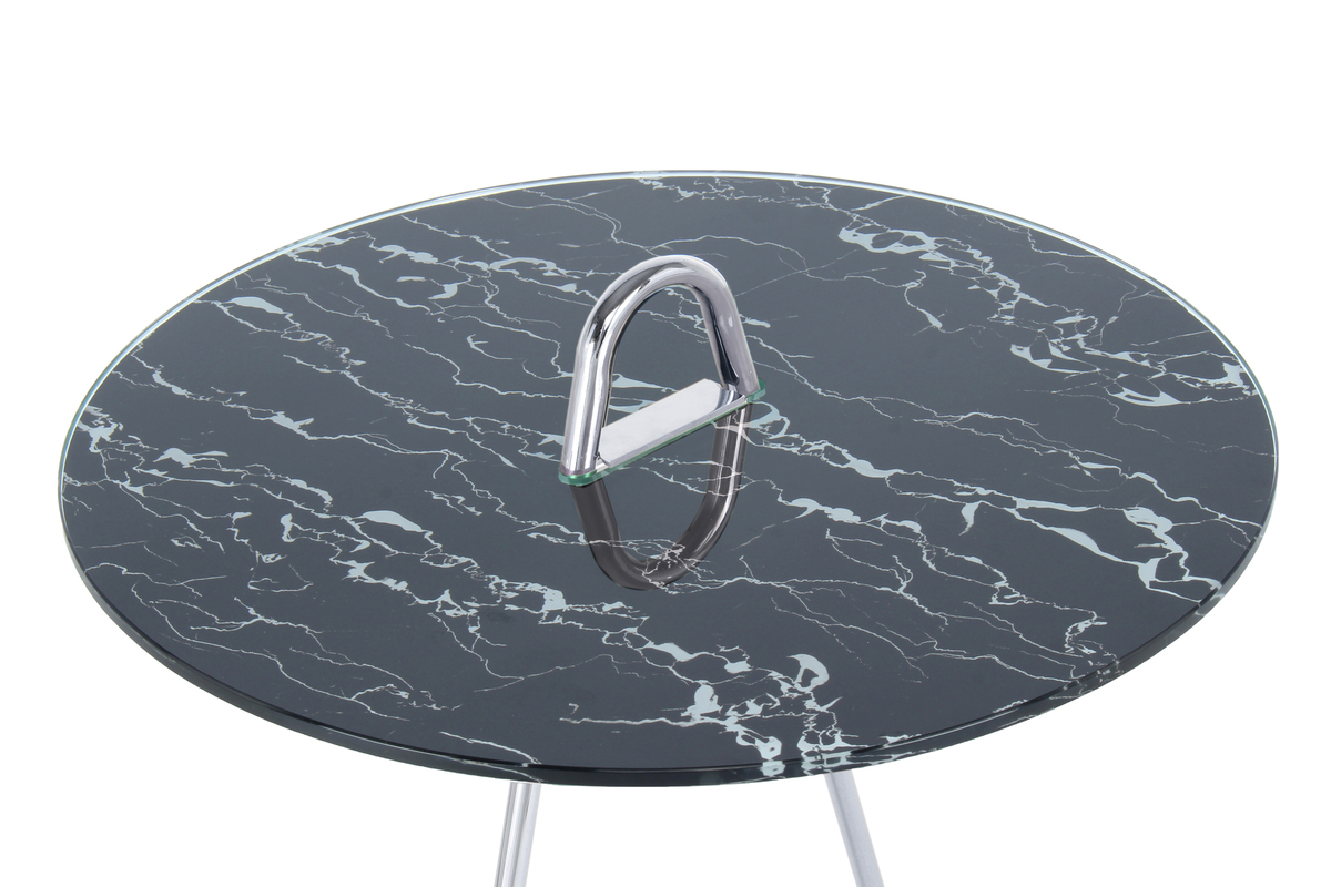 Kayoom Beistelltisch Pendulum 525 Silber / Schwarz