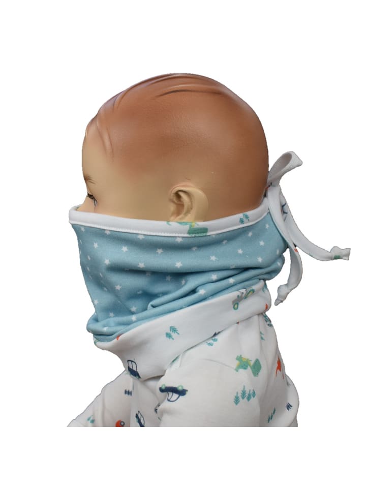 SlumberOrganix Bio Loop 3 in 1: Maske, Mütze, Schal in Blau günstig kaufen
