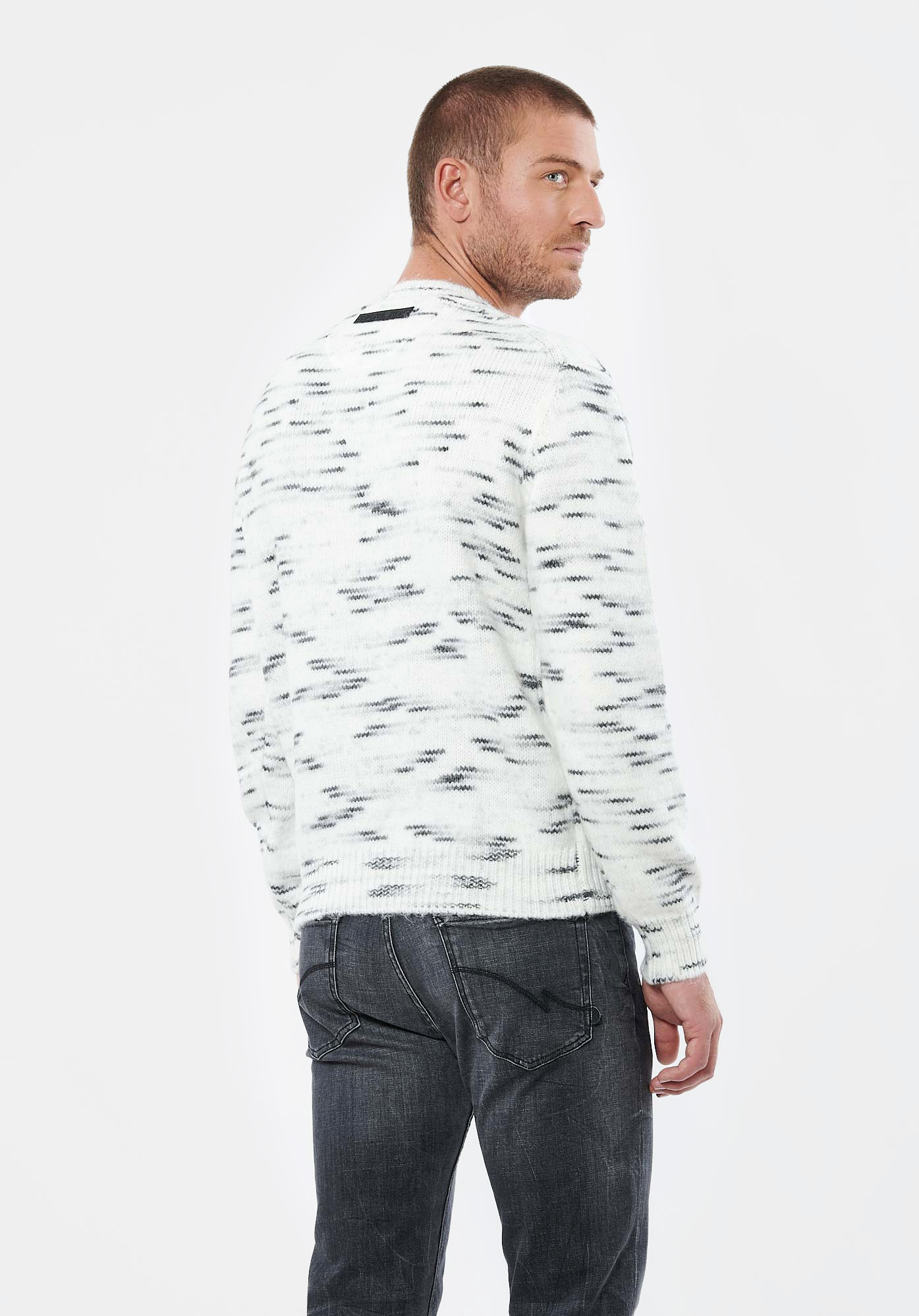 VANNE  Pull blanc homme