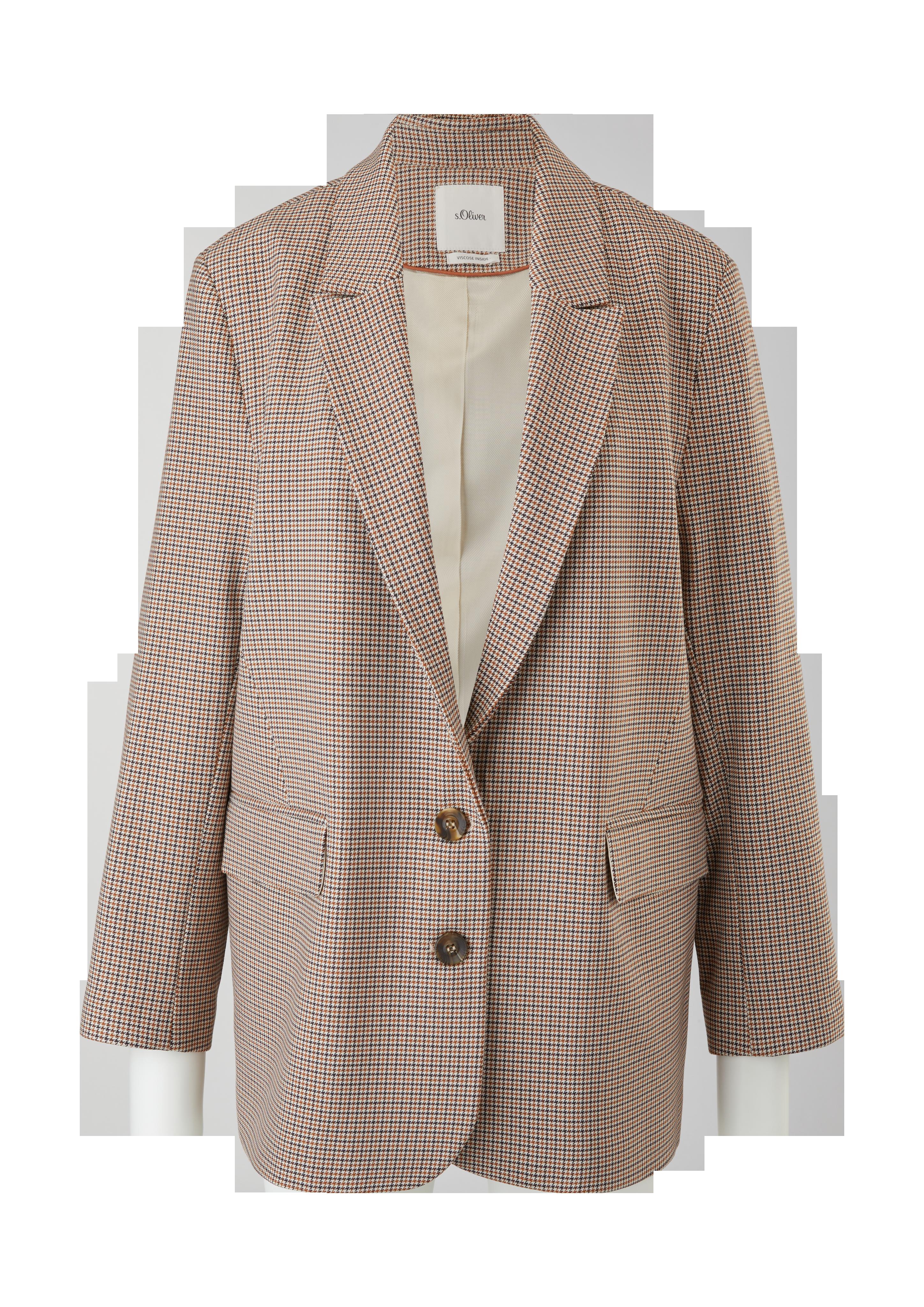 Karierter Boyfriend-Blazer  2123578-81N4