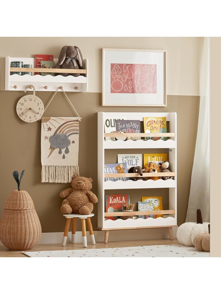 SoBuy Kinderregal in Weiß - (B)75 x (H)120 x (T)15cm günstig kaufen onesize