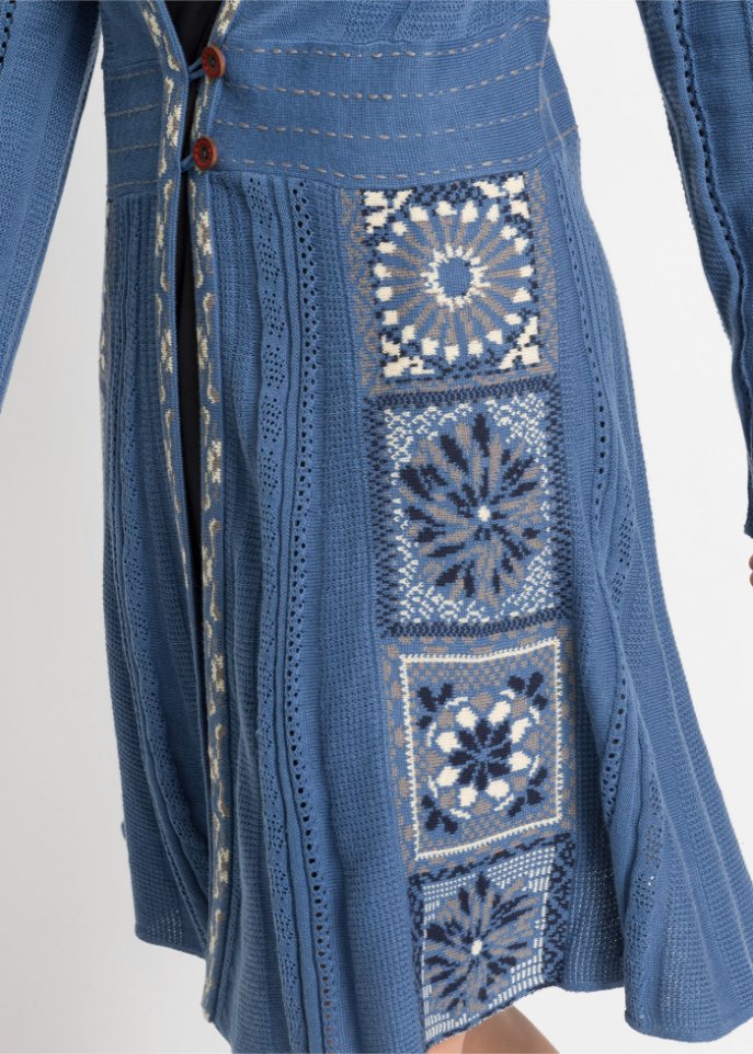 Longstrickjacke