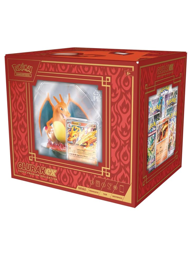 Pokémon Glurak-EX | Super-Premium-Kollektion | Pokemon Figur & Karten deutsch günstig kaufen onesize