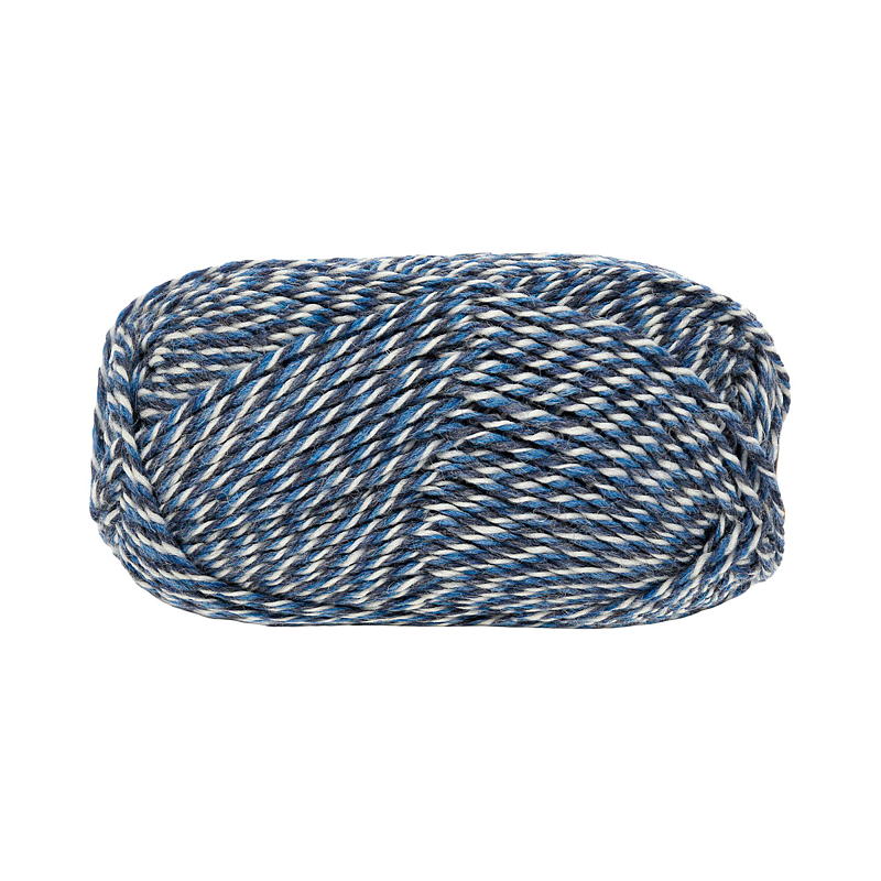 Trysil Raggegarn klassisk 80% ull, denim/natur mouline