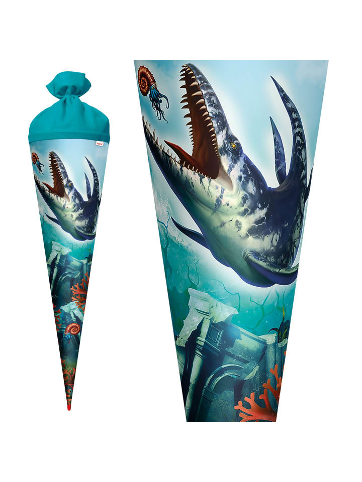 ROTH Schultüte groß Dino Mosasaurus 70 cm in Grün günstig kaufen onesize