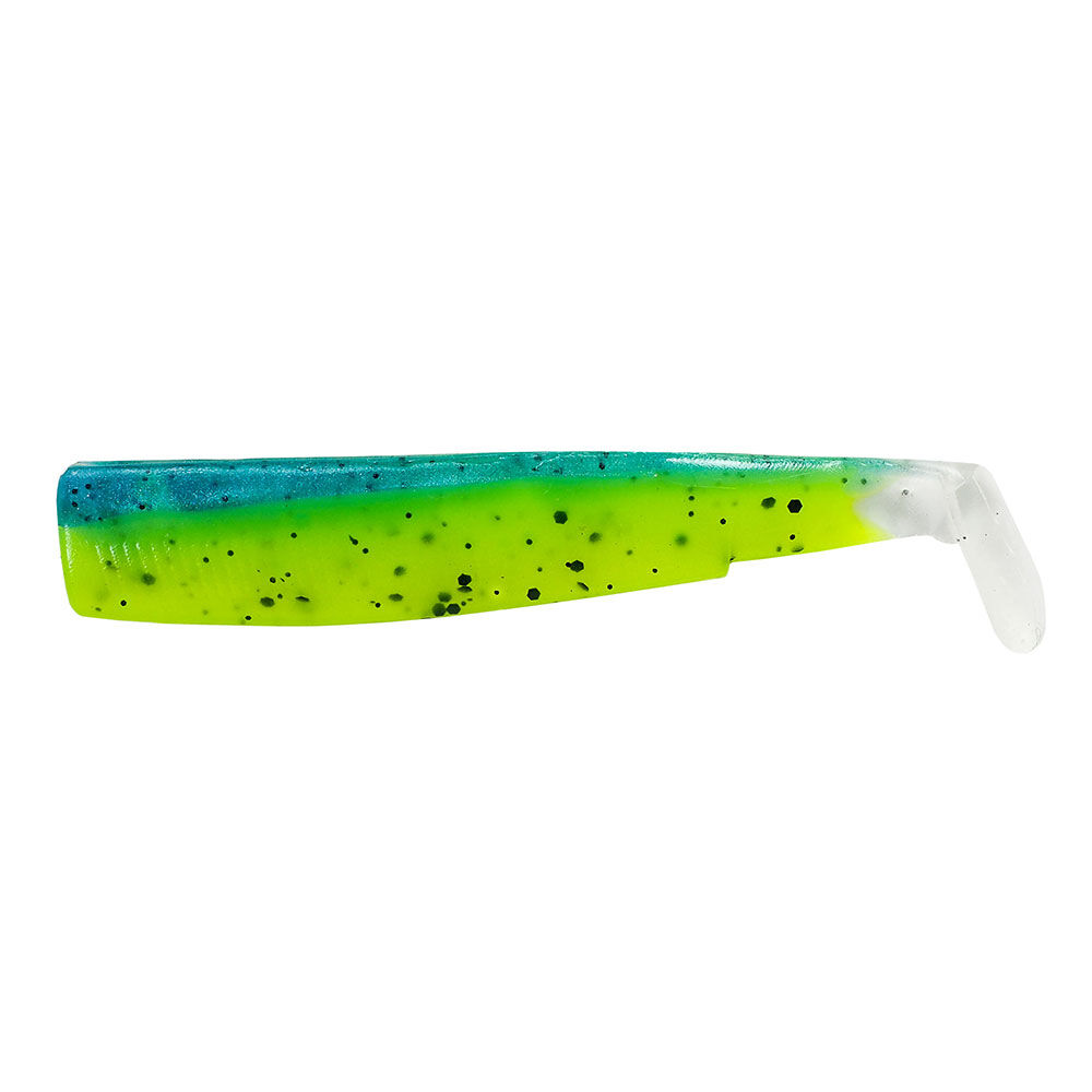 Fiiish mjukt bete, svart minnowkropp, 70 x 7 cm (x4)