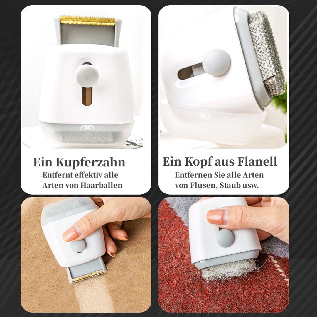 YANN Fusselrasierer Minientfussler für Pullover, Reiseausführung, einfache Handhabung, Fusselentferner, wiederverwendbar, doppelschichtig, abnehmbar
