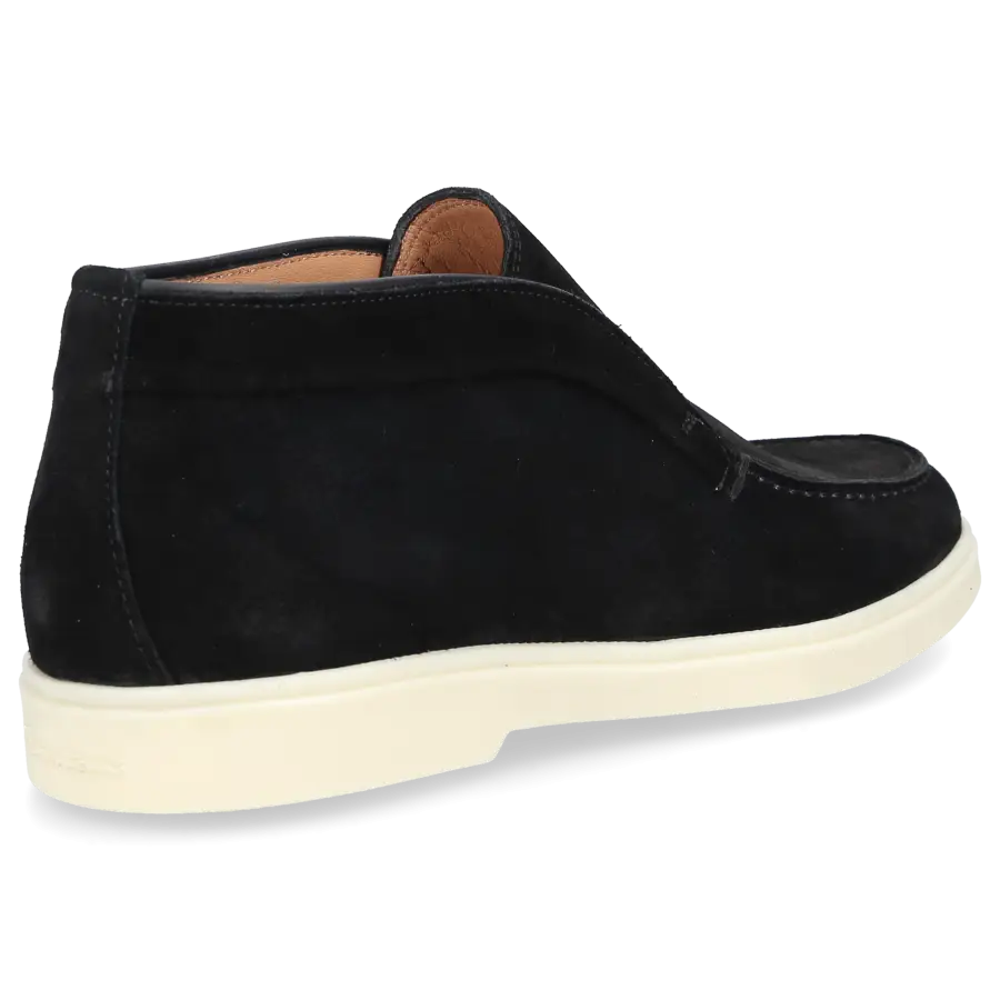 Santoni - Stiefeletten DESERT BOOT Veloursleder - schwarz