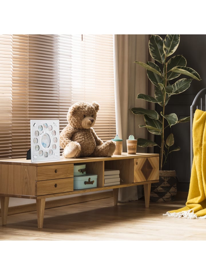 relaxdays Babybilderrahmen in Weiß - (H)29 x (B)24 cm günstig kaufen onesize