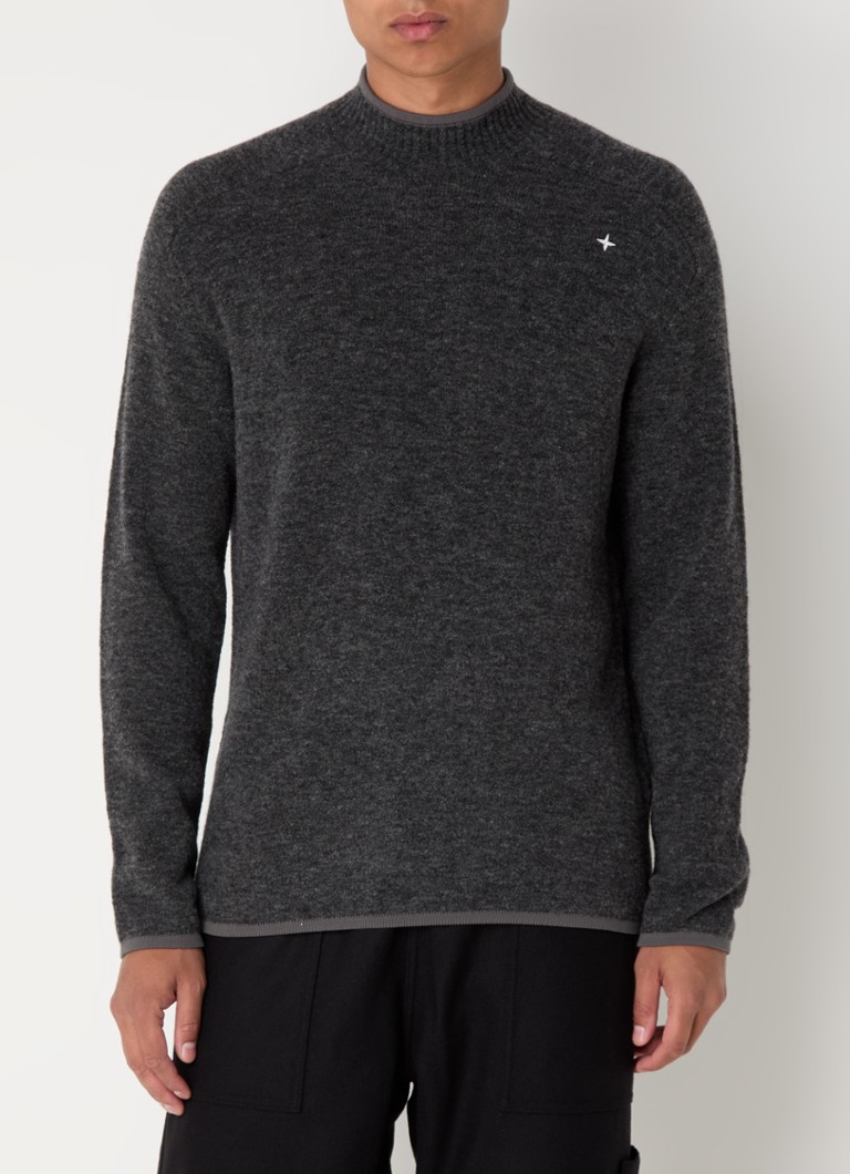 Maglione Stone Island 570GA in misto lana a maglia fine