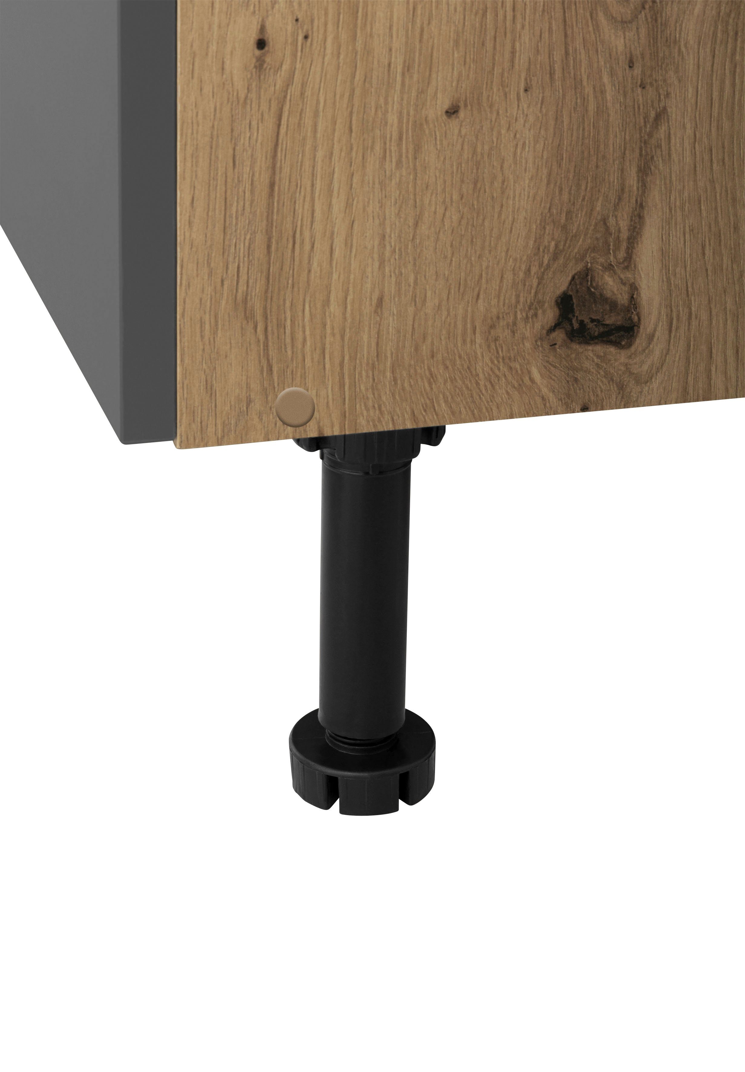 RESPEKTA Küchenzeile Safado aus der Serie Marleen, hochwertige Ausstattung wie Soft Close Funktion, Breite 280 cm