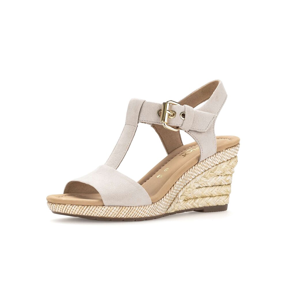 Gabor comfort Keilsandalette beige