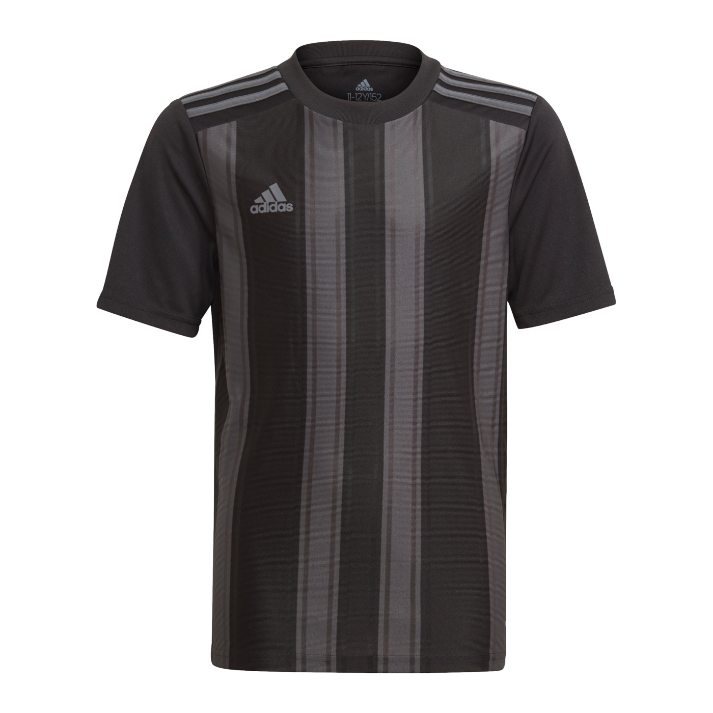 adidas Striped 21 Trikot Kids Schwarz Grau