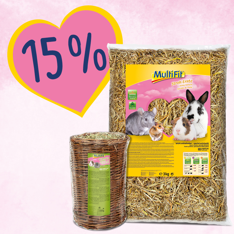 MultiFit Snacks MultiFit Weiden-Heutunnel M und Stroh 3 kg