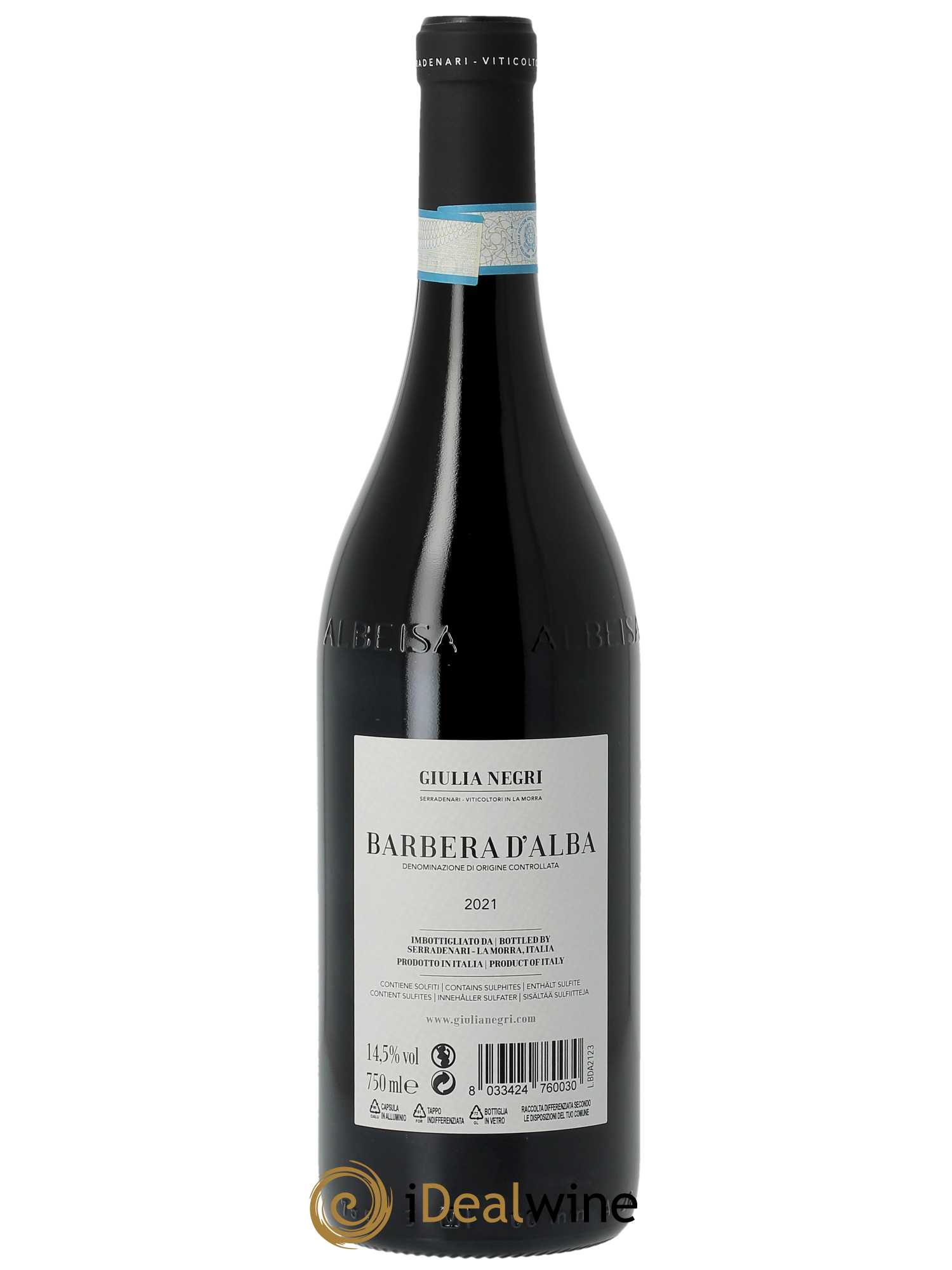 Barbera d'Alba DOC Giulia Negri  2021 - Lot de 1 Bouteille