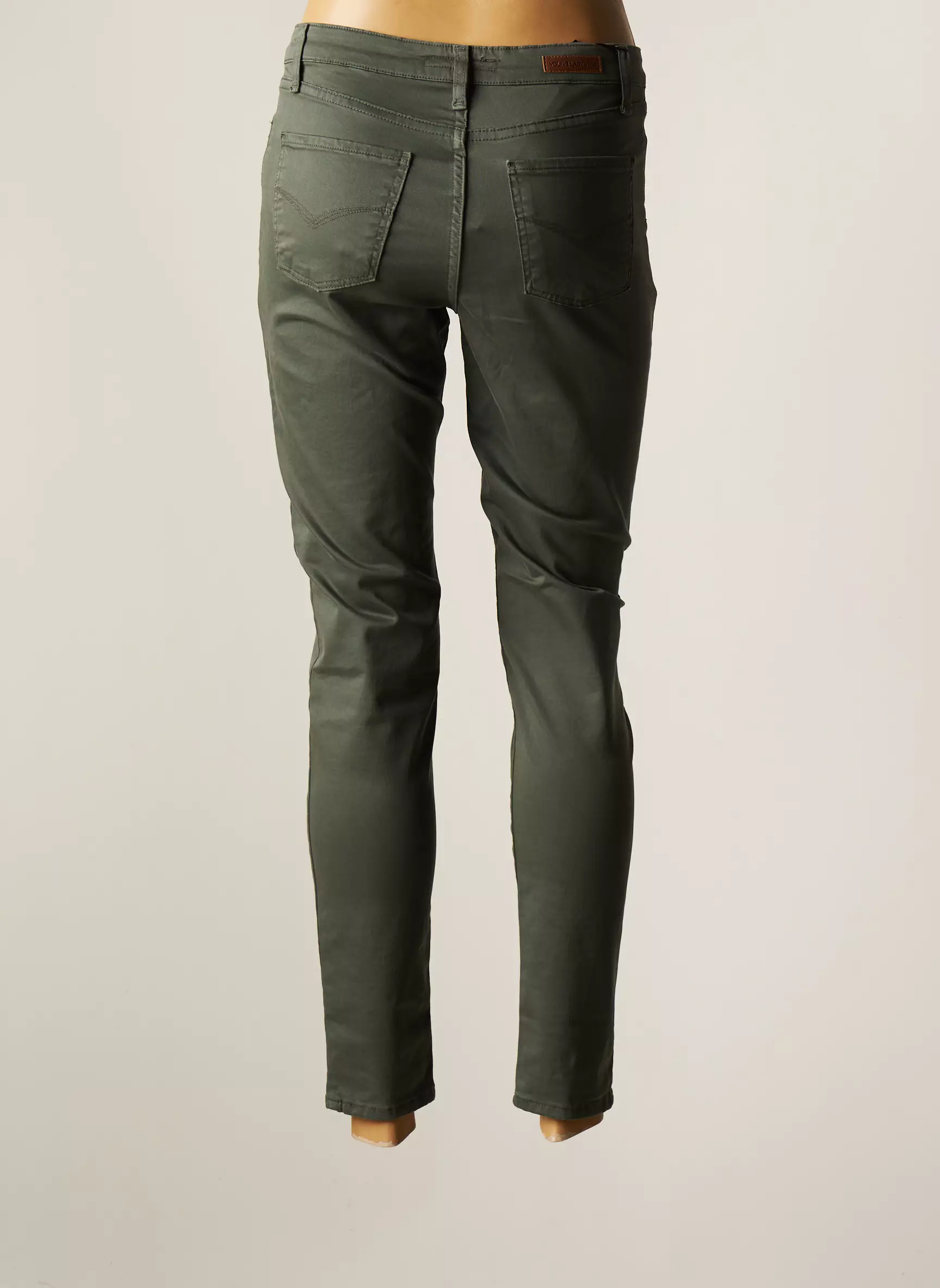 Lcdn Pantalons Slim Femme couleur vert