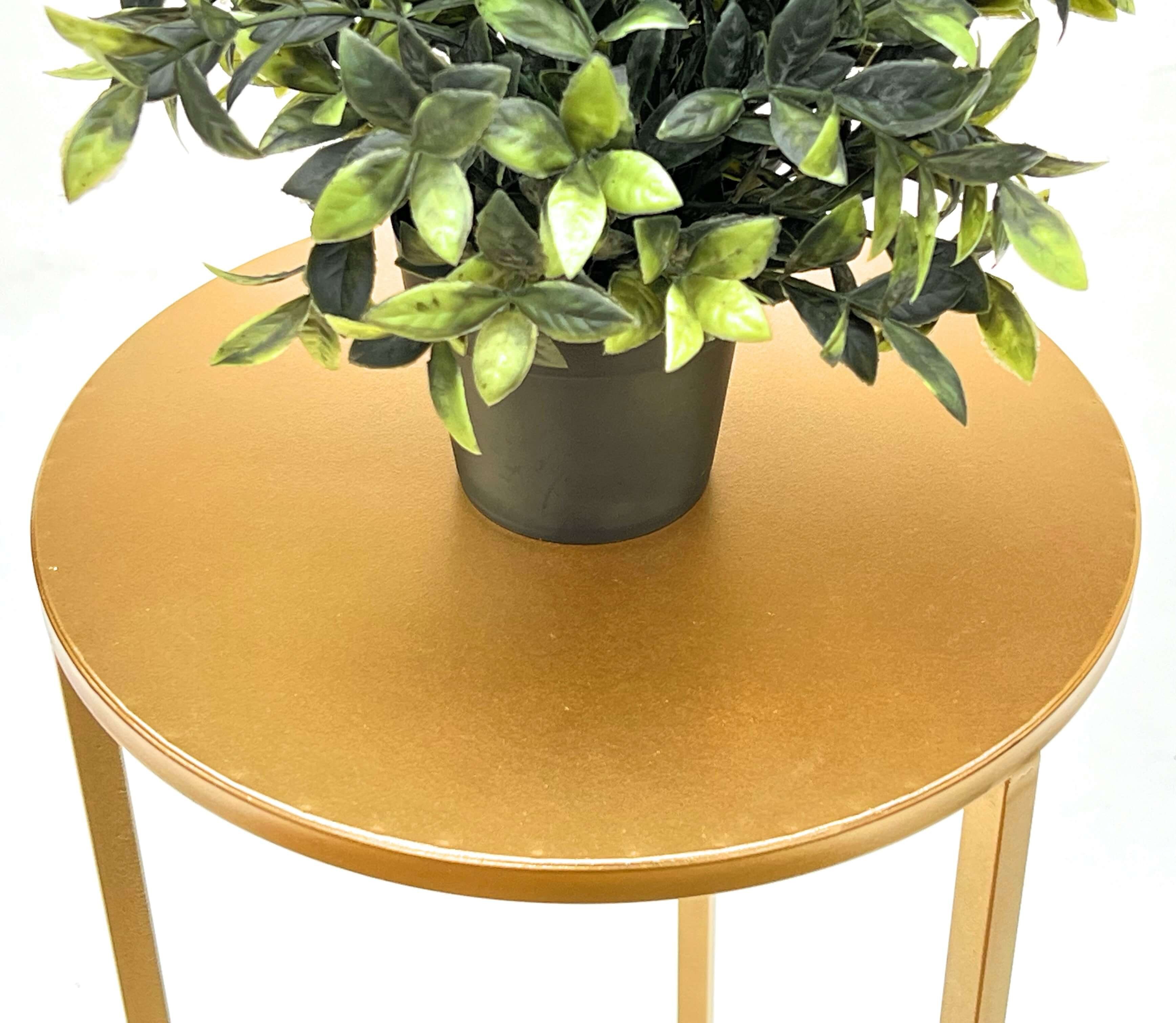 DanDiBo Blumenhocker Blumenhocker Metall Gold Rund Blumenständer 96510 3er Set (3er Set)
