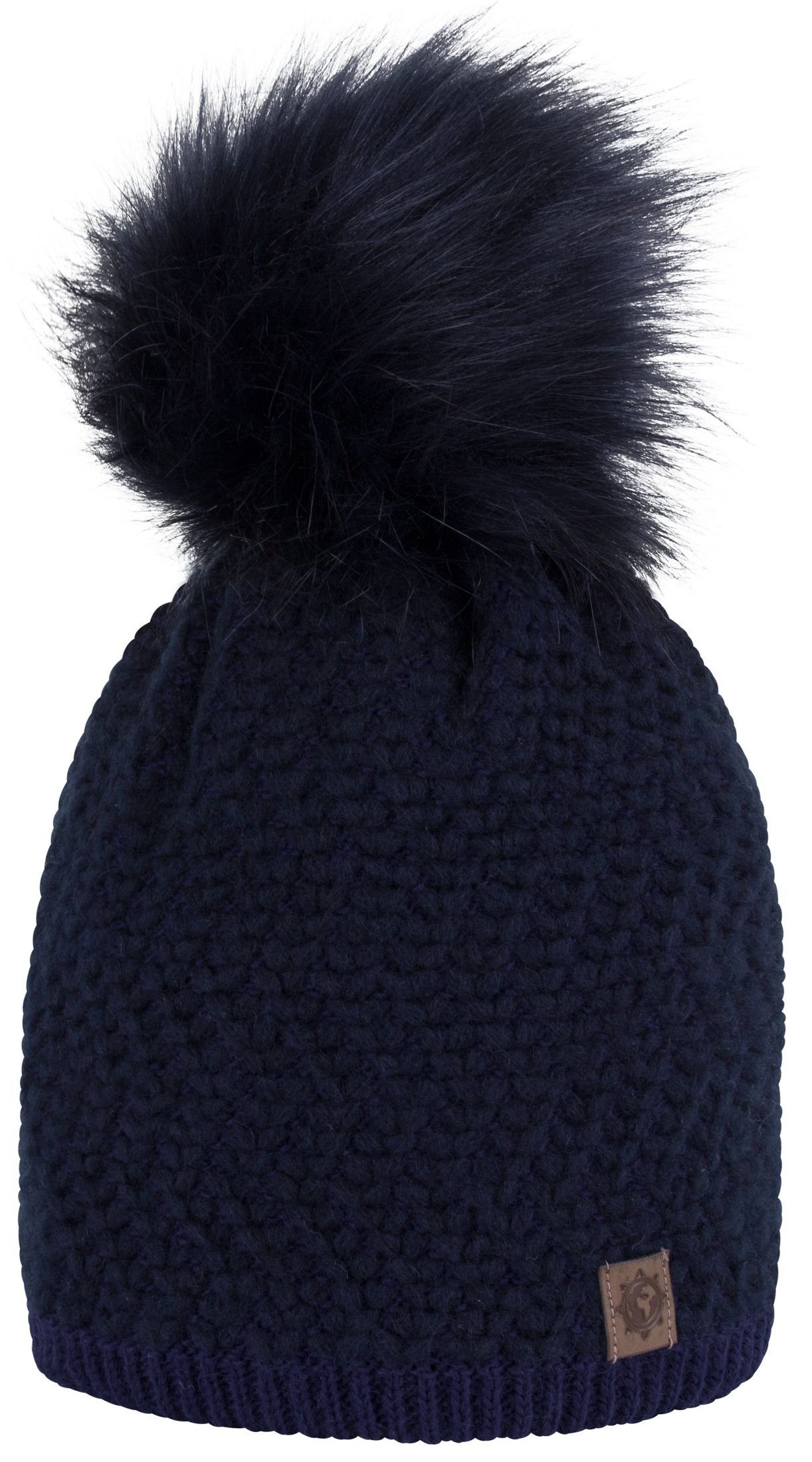 compagno Bommelmütze (1-St) Wintermütze Beanie Strickmütze Damen Herren Mütze Winter