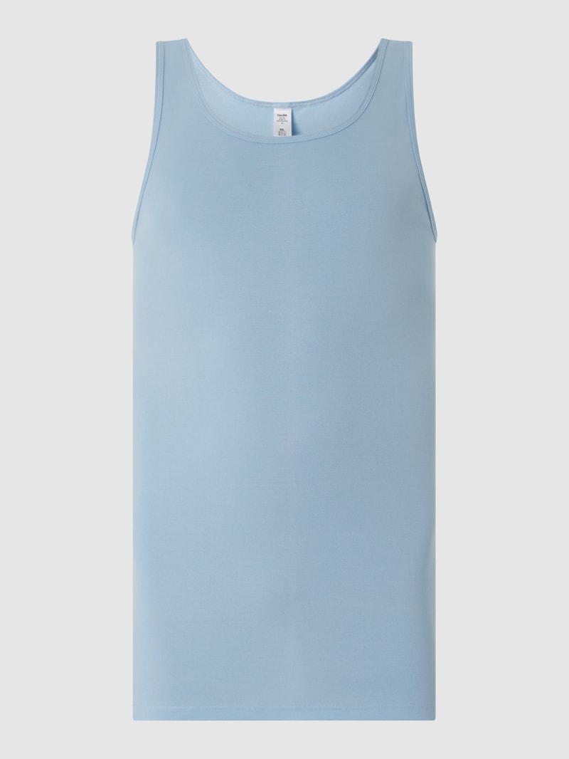 Tanktop aus Baumwolle in hellblau