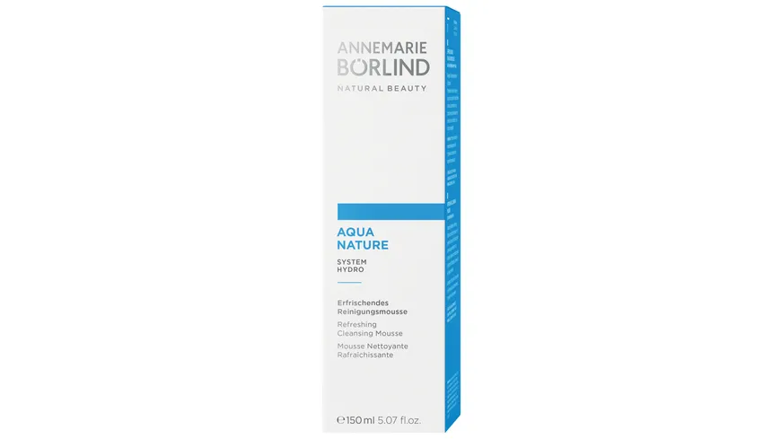 ANNEMARIE BÖRLIND AQUANATURE Erfrischendes Reinigungsmousse 150 ml